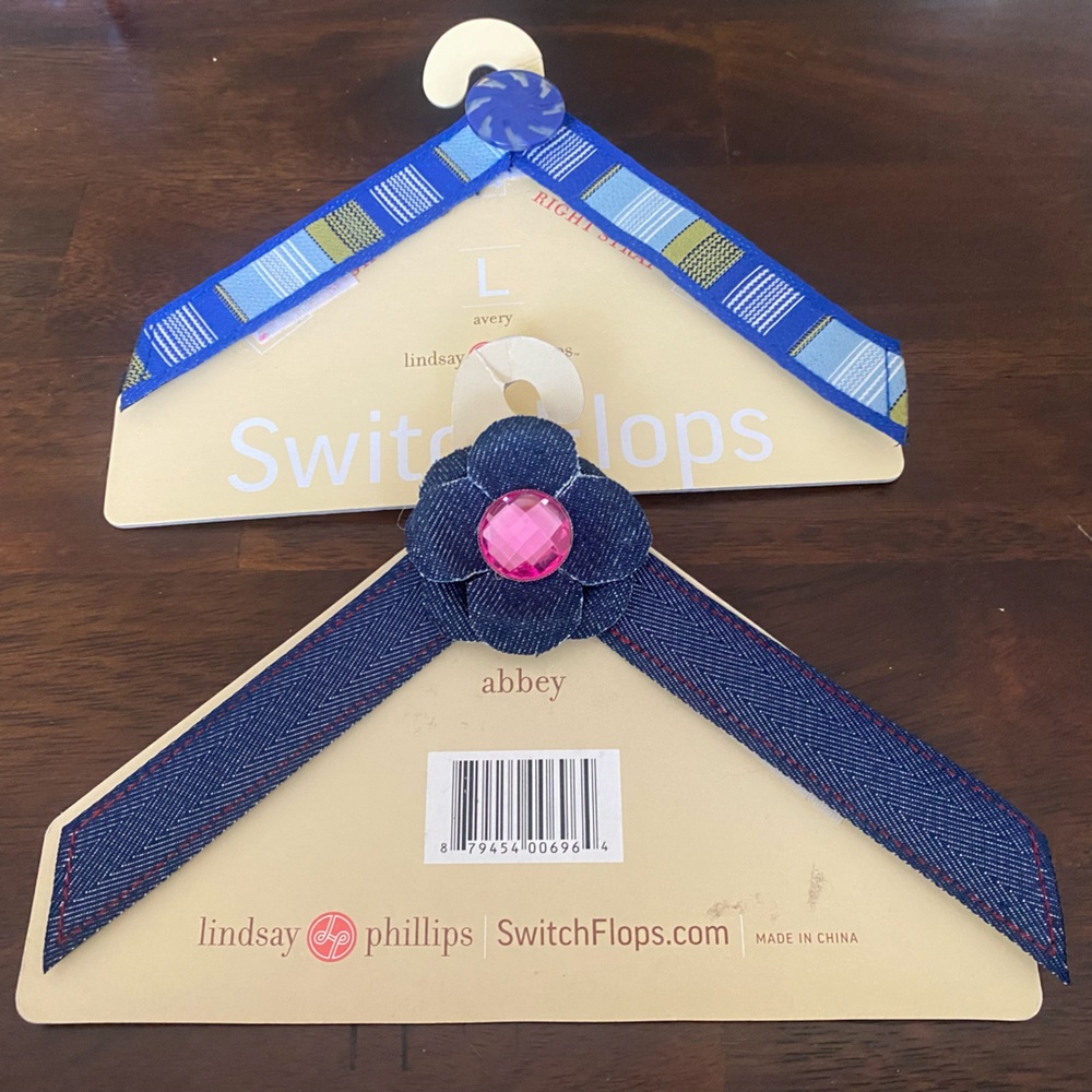 Abbey and Avery Lindsay Phillip Switch Flops Size Large 9/1…